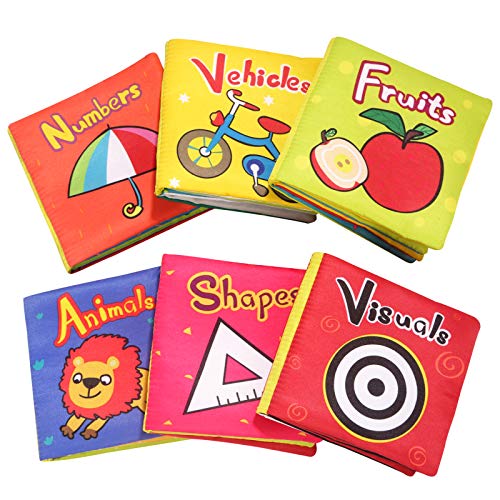 TOP BRIGHT Soft Cloth Books for Babies First Year,...