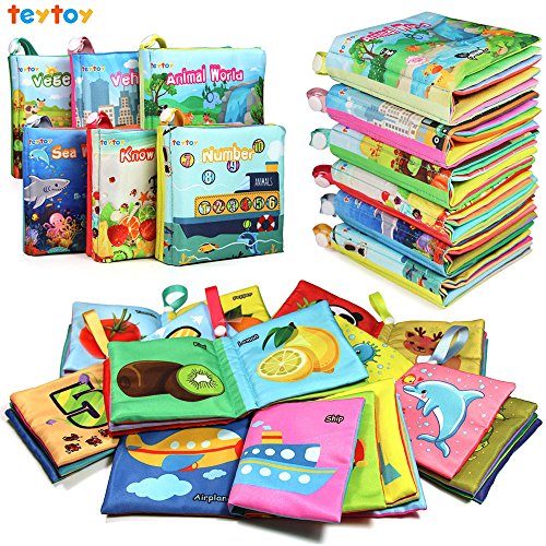 teytoy My First Soft Book, Nontoxic Fabric Baby...
